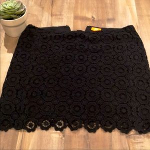 Joe Fresh Black Lace Skirt Size 14
